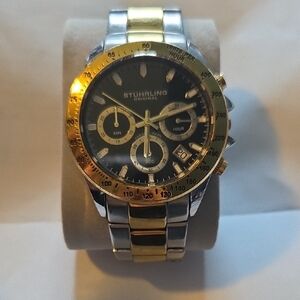 Stuhrling Original Gold and Silver Men's Watch